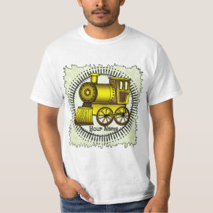 Gul tågbarntröja t shirt