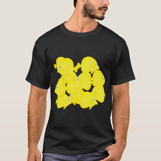 Gul Tang-fisk T Shirt (Framsida)