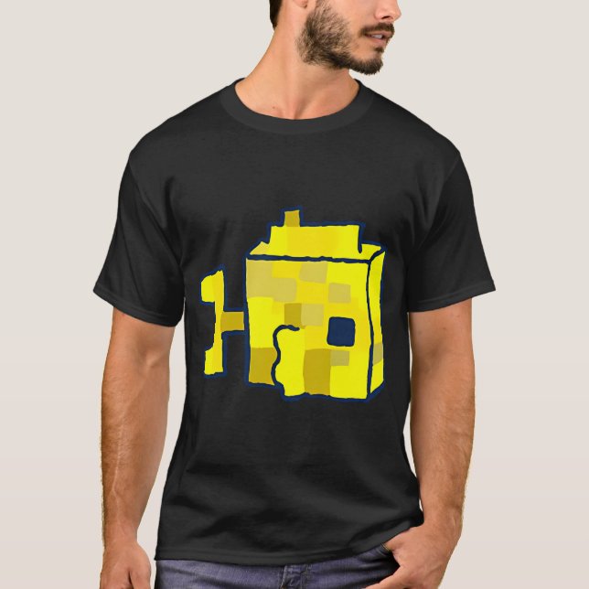 Gul Tang Minecraft T Shirt (Framsida)