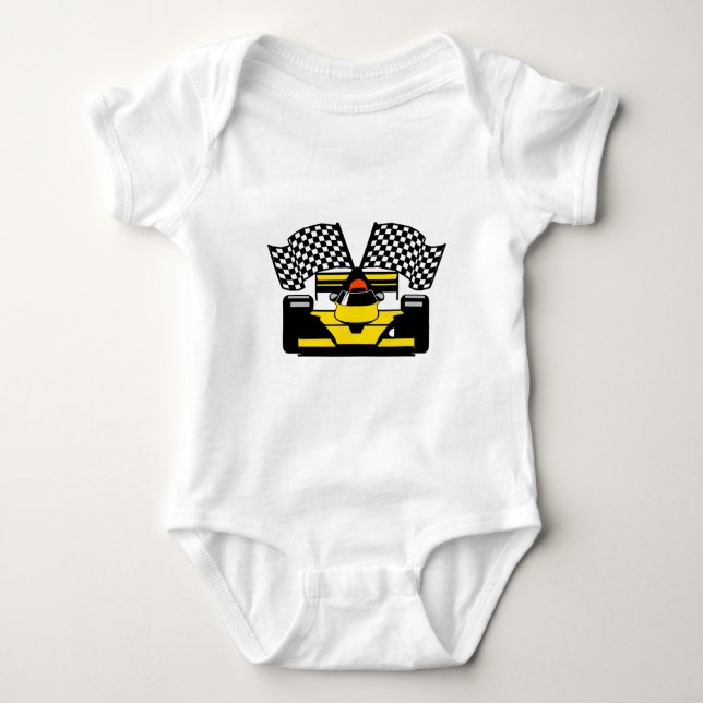GUL TÄVLINGBIL TEE SHIRT (Framsida)