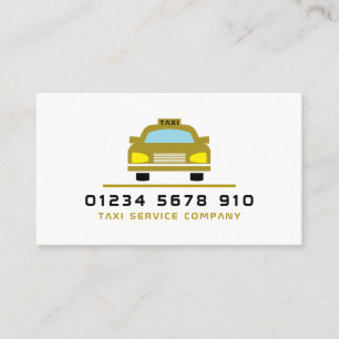 Gul Taxi Logotyp, Prislista Visitkort