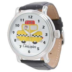 Gul Taxi Personlig Design Armbandsur