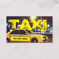 Gul TAXI stadsbelysning taxichaufför cabdriver bil