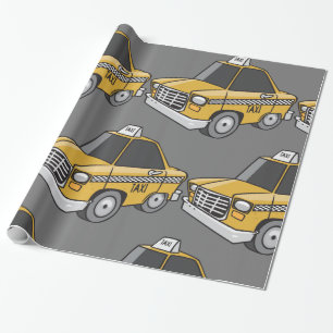 Gul Taxi Stadstransport Presentpapper