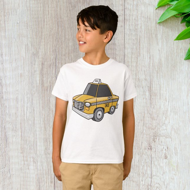 Gul Taxi Stadstransport T Shirt (Skapare uppladdad)