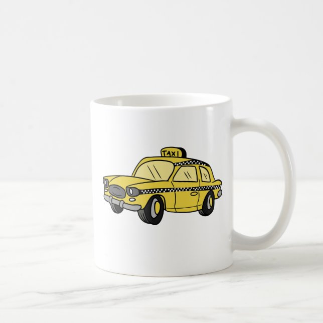 Gul taxiCab Kaffemugg (Höger)