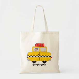 Gul taxidesign tygkasse