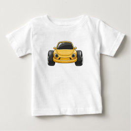Gul Tecknad Bil  T Shirt
