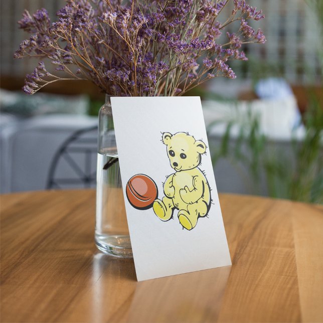 Gul Teddybjörn Inbjudningar (Skapare uppladdad)