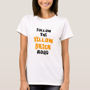 gul tegelstenväg t shirt