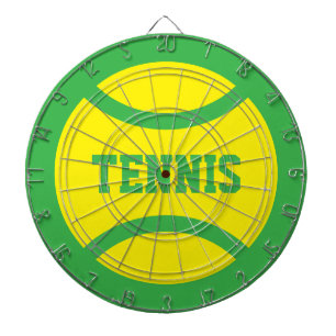 Gul tennisboll pilkastning tavla spel darttavla