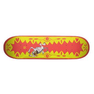 Gul tiger old school skateboard bräda 18 cm
