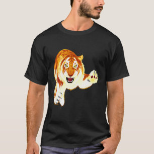 Gul Tiger Panthera Tigris Sällsynt Stort Kattdju T Shirt