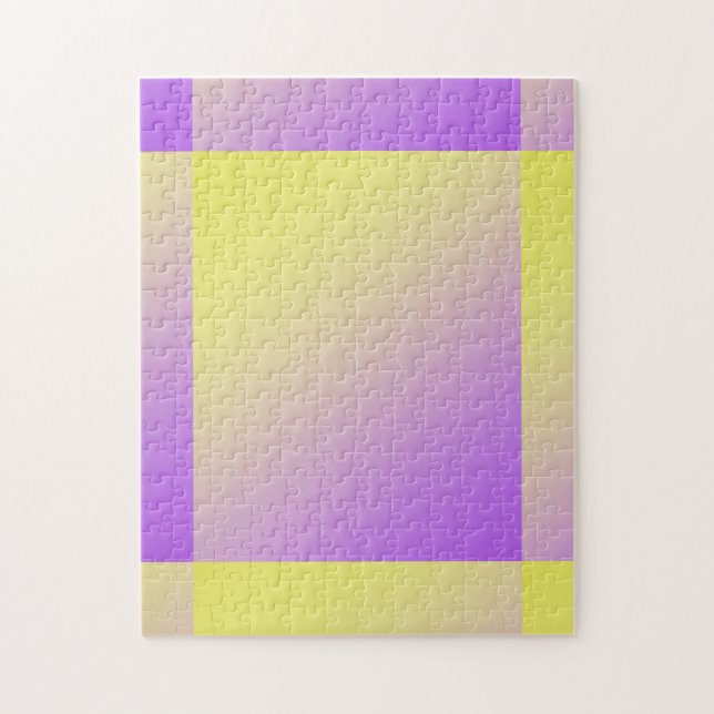 Gul till Lila Gradient Abstrakt Pussel (Vertikal)