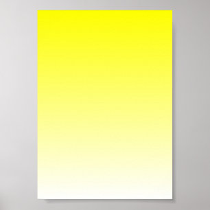 Gul till vit gradient poster