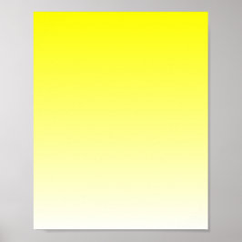 Gul till vit gradient poster