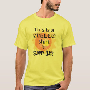Gul Tröja för Soliga Dagar T-Shirt
