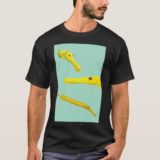 Gul Trumpetfisk T Shirt (Framsida)