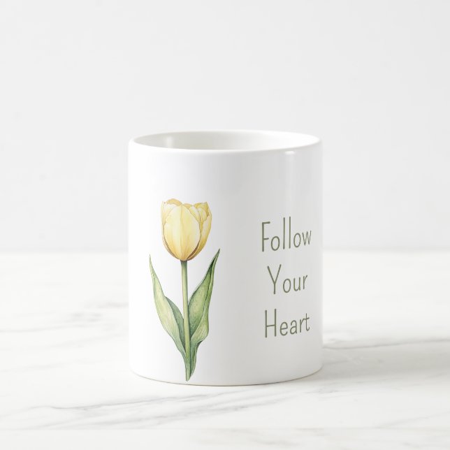Gul Tulpan Blomma   Kaffemugg (Center)