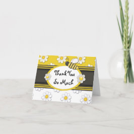 Gul Tusenskönja Tack Kort