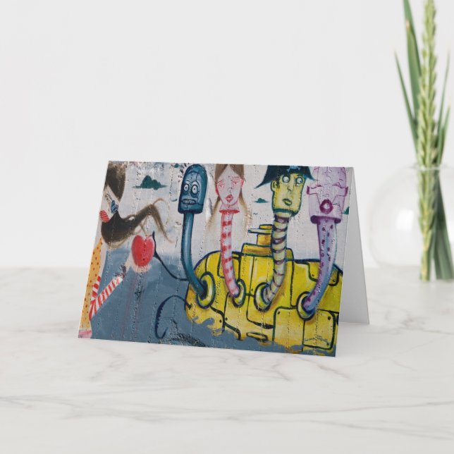 Gul ubåt kort (Framsida)