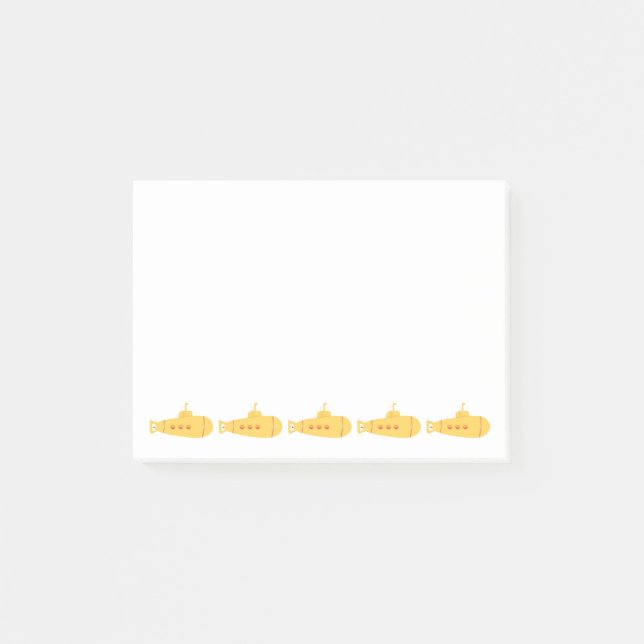 Gul ubåt post-it block (Framsida)
