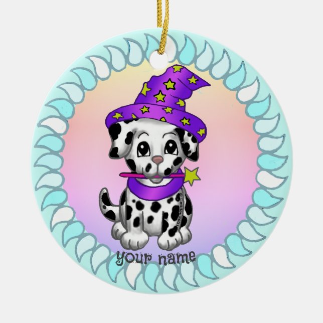 Gul-uppy-hund ornament (Framsidan)
