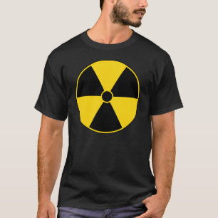 Gul utstrålningssymbolT-tröja T-shirt