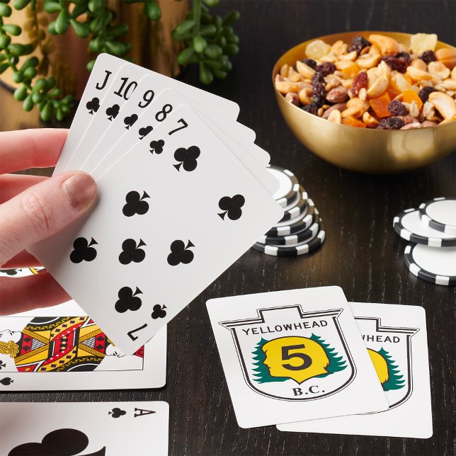 Gul vägskylt casinokort (Skapare uppladdad)