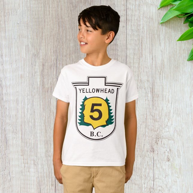 Gul vägskylt för Yellowhead T Shirt (Skapare uppladdad)