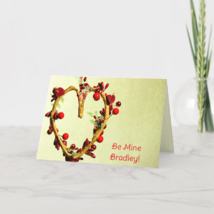Gul Var Min För Him Lättsam Valentines Helgkort