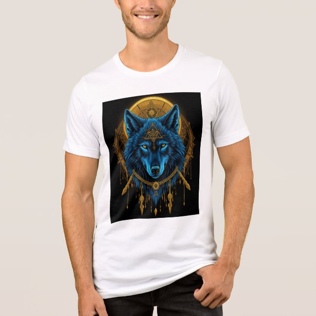 Gul varg t shirt (Framsida)