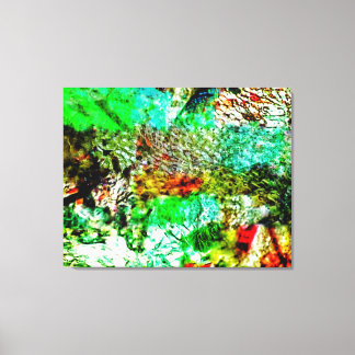 Gul vit abstrakt sträckt canvas, Glädje lugnande Canvastryck