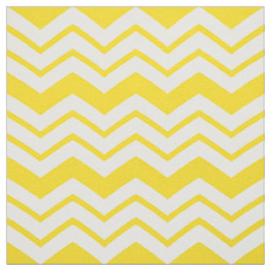 Gul vit Chevron sicksack mönsterdesign Tyg