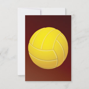 Gul volleyboll Jordnära röd bakgrund