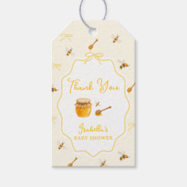 Gul Whimsisk Söt som Honey Bee Baby Shower Presentetikett