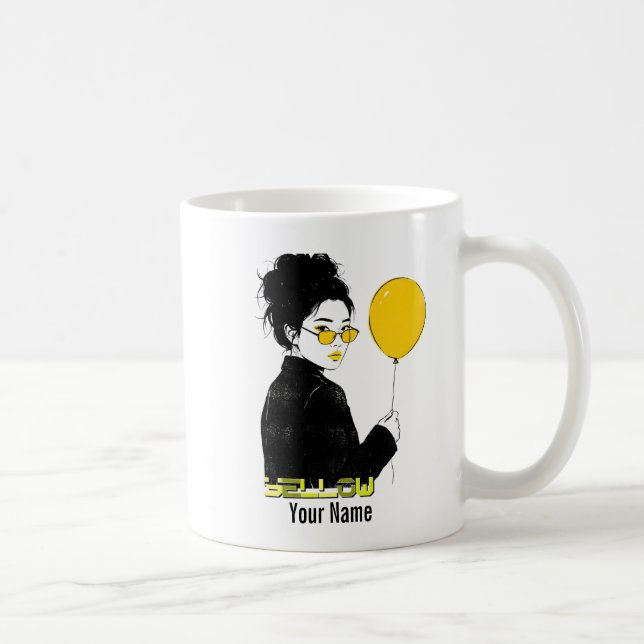 Gul - YEW01 Kaffemugg (Höger)