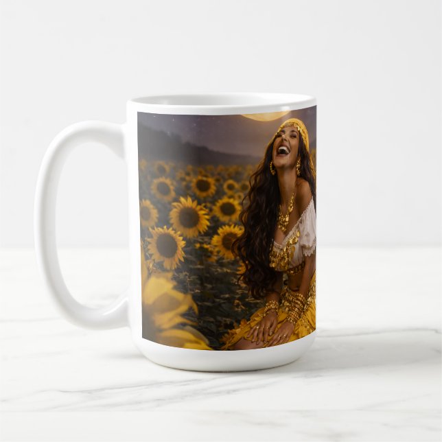 gul zigenare  kaffemugg (Vänster)