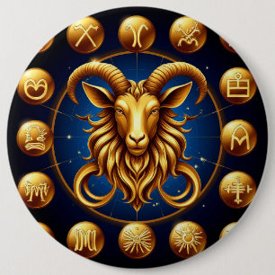 Gul Zodiak Stenbock Design Knapp