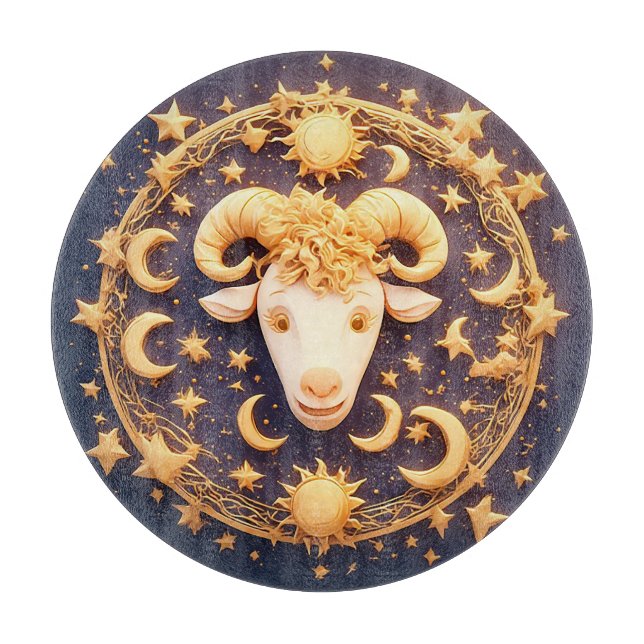 Gul Zodiak Väduren Symbol (Framsidan)