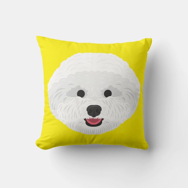 Gula Bichon Frise Kudde (Framsida)