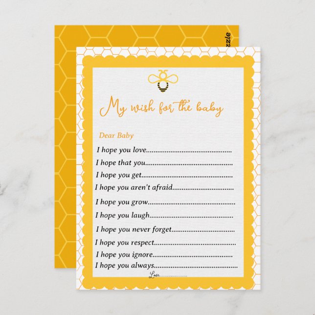 Gula bin-tema avslöjar könsrelaterade festlekar ön vykort (Fram/baksida)