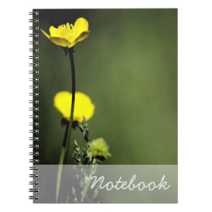 Gula blommor anteckningsbok