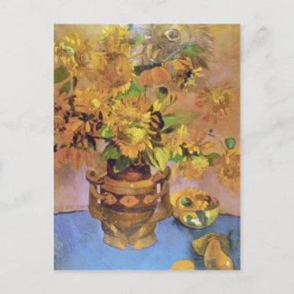 gula blommor av Tahiti, Paul Gauguin-blommor Vykort