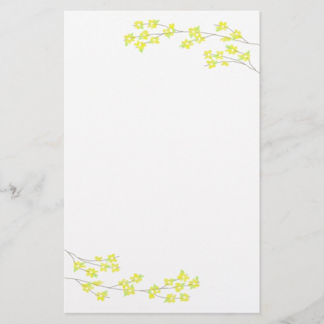 Gula Blommor Brevpapper (Framsida)