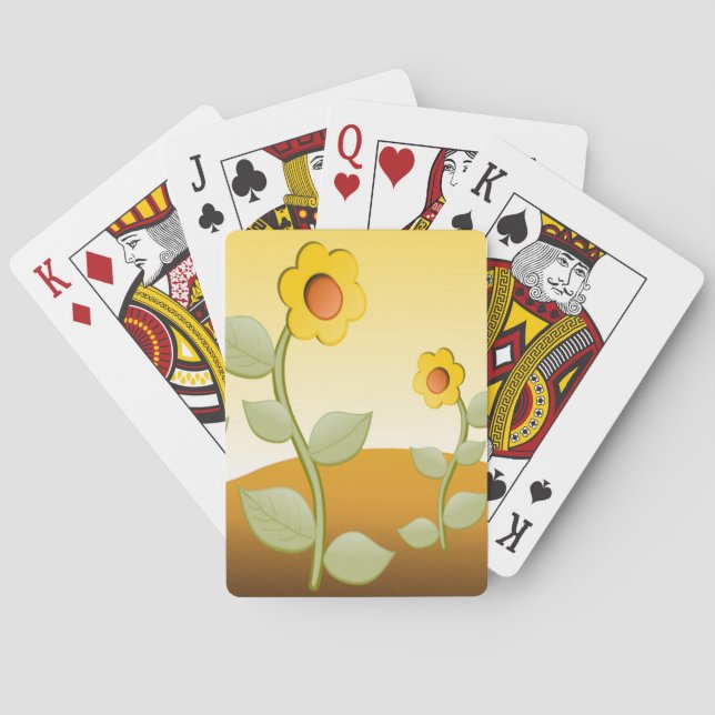 GULA BLOMMOR CASINOKORT (Baksidan)