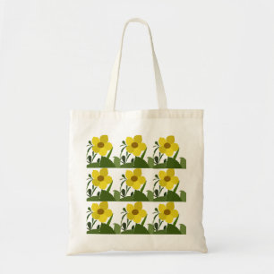 Gula blommor Elegant Blommigt Tygkasse