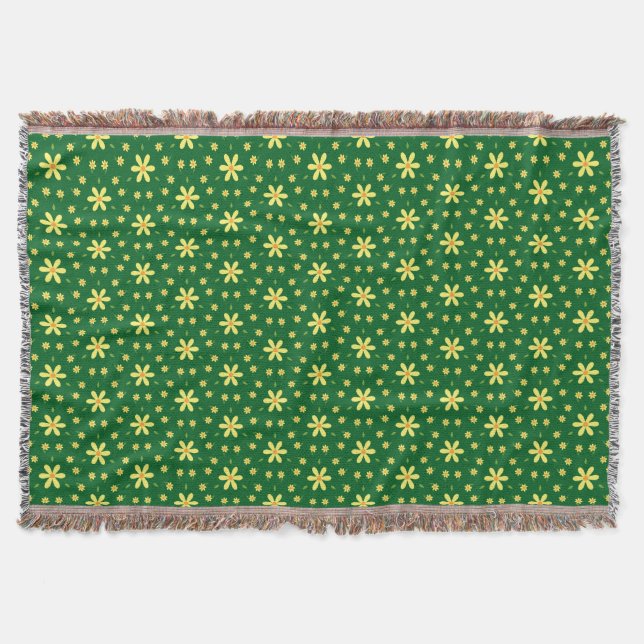 Gula blommor filt (Framsidan)