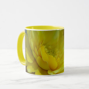 Gula blommor Flower Petals Art Mugg Kopp