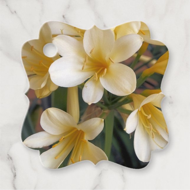 GULA BLOMMOR GÅVOR ETIKETTER (Framsida)